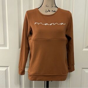Nursing Queen Brown nursing sweatshirt XS